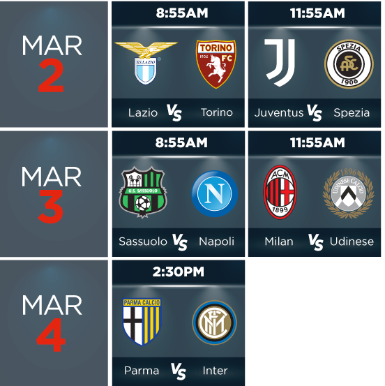 Serie A Italian League Soccer TLN