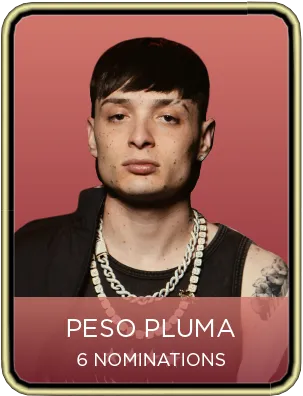 Peso Pluma as a nominee