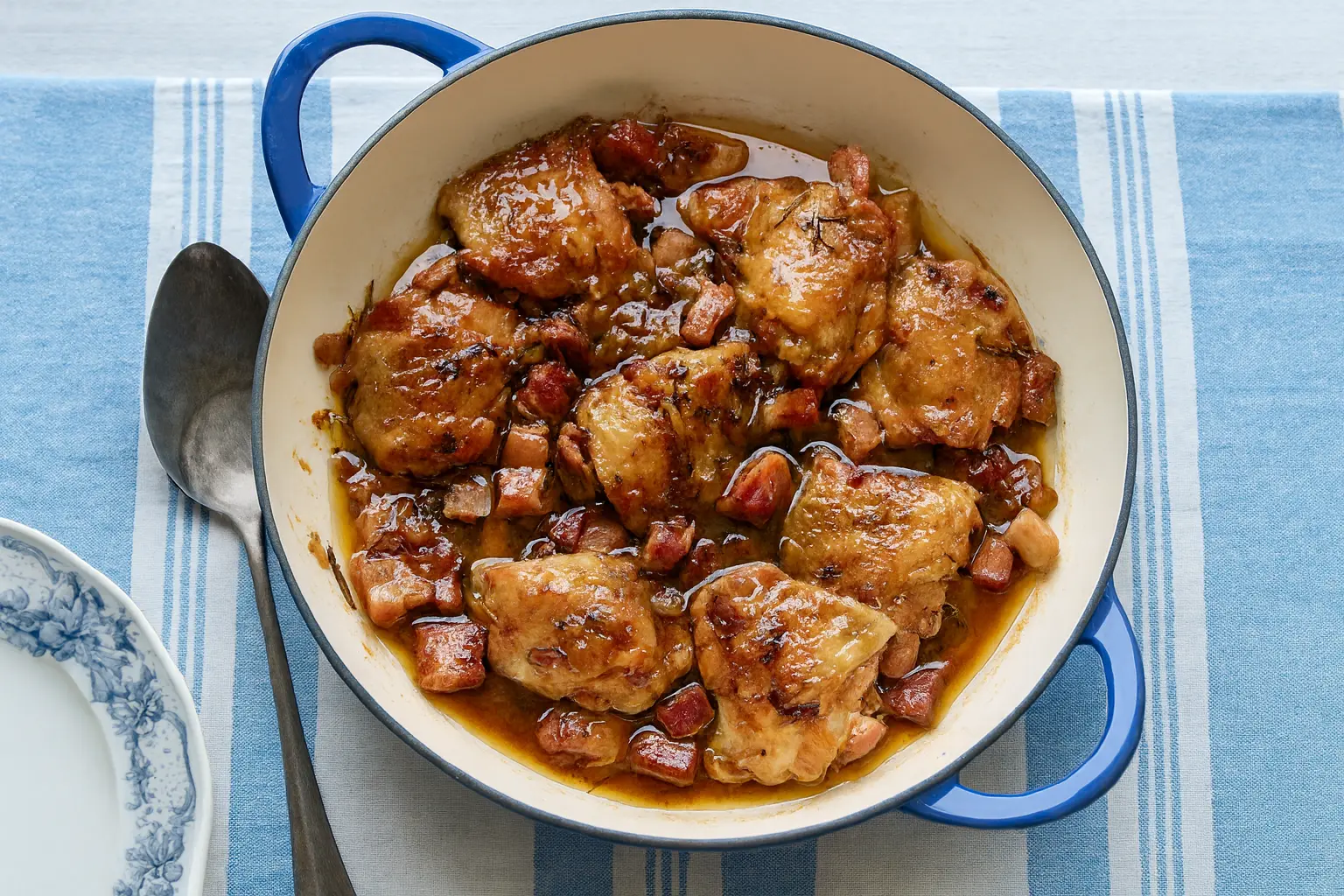 Chicken & Pancetta Cooked in Beer (Pollo cotto in birra e pancetta)